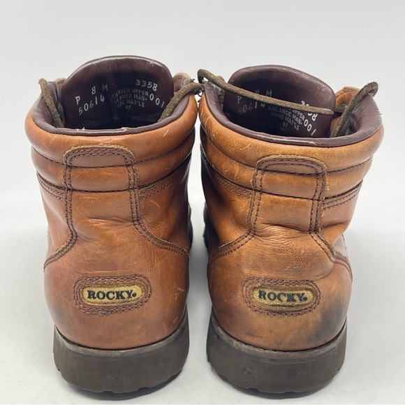 Rocky 3358 Gore-Tex Boots Mens 8 M Brown Leather Hiking Chukka Ankle Vibram main image 5